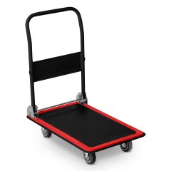 Wózek transportowy platformowy HM-505 czarno-czerwony