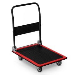 Wózek transportowy platformowy HM-506 czarno-czerwony
